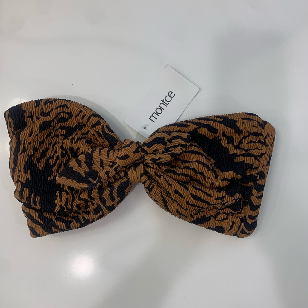 Montce Tigre Micro Scrunch Mama Bikini Top